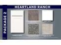 New home construction material selections featuring white cabinets and neutral-toned flooring and counter choices at 1361 W Hess Ave, Coolidge, AZ 85128