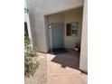 Charming entry way featuring a neutral colored door, manicured landscaping and a small side window at 5400 S Hardy Dr # 110, Tempe, AZ 85283