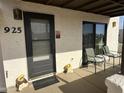 Welcoming front entrance with stylish door, a welcome mat, and quaint decor at 925 E Lancaster Cir, Florence, AZ 85132