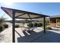 Community picnic shelter with picnic tables, benches, and desert landscaping at 34440 N Timberlake N Mnr, San Tan Valley, AZ 85144