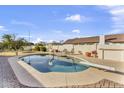 Inviting backyard pool with ample patio space for lounging and relaxation at 4010 E Grandview St, Mesa, AZ 85205