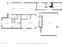 Detailed floor plan showcasing the layout of the home, including bedrooms, living spaces, and garage at 3623 S 78Th Dr, Phoenix, AZ 85043