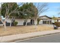 Inviting single-story home with mature trees offering shade and curb appeal at 2593 E Commonwealth Cir, Chandler, AZ 85225