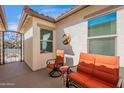 Cozy courtyard featuring outdoor seating and stylish decor, creating a relaxing and private outdoor space at 336 N Monterey Ct, Casa Grande, AZ 85194