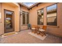 Cozy outdoor courtyard with seating area, perfect for enjoying peaceful moments and fresh air at 8525 E Lynwood St, Mesa, AZ 85207