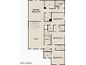 Second floor layout showcases primary bedroom, three bedrooms, loft and three bathrooms at 2087 E Bucking Bronco Dr, San Tan Valley, AZ 85140