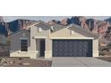 Charming single-story home features a two-car garage and low maintenance desert landscaping at 25430 W Graham Trl, Buckeye, AZ 85326