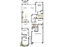 Detailed floor plan showcasing the layout, including a study, kitchen, bedrooms, and a 3-car garage at 32970 N 131St Dr, Peoria, AZ 85383