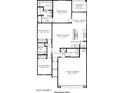 Layout of a home highlighting an open concept design, with a spacious great room and a covered patio at 5584 E Rock Bush Ln, San Tan Valley, AZ 85140