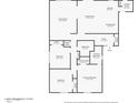 Detailed floor plan showcasing the layout of the home, including bedrooms, bathrooms, and living spaces at 2643 E Virginia Ave, Phoenix, AZ 85008