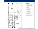 Azure - First Floor plan showing layout with 3 bedrooms, 2 baths and 3-car tandem garage at 4157 W Eli Dr, San Tan Valley, AZ 85144