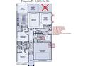 Detailed floor plan showcasing the layout of the Flagstaff model with spacious rooms at 4424 S 127Th Ave, Avondale, AZ 85323