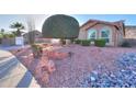 Well-kept front yard with desert landscaping and a pruned tree at 3602 E Mountain Sky Ave. --, Phoenix, AZ 85044