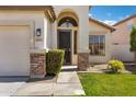 Close-up of the house number and front door with stone pillar detail at 3431 S Felix Way, Chandler, AZ 85248