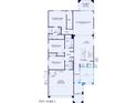 Detailed floor plan showcasing the layout of the bedrooms, kitchen, living spaces, and two-car garage at 13582 W Calle De Pompas --, Peoria, AZ 85383