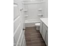 Bright bathroom showcasing a combined shower and tub unit at 48467 N Duran Way, Gold Canyon, AZ 85118
