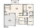 Detailed floor plan showcasing the layout of a home including the kitchen, bedrooms and garage at 11170 W Magdalena Dr, Arizona City, AZ 85123