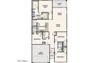 Detailed floor plan showcasing the layout of this home featuring 4 bedrooms and 3 bathrooms at 1427 W Pelayo St, Coolidge, AZ 85128