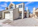 Home exterior featuring attached garage, desert landscaping, and well maintained exterior at 1822 S 39Th St # 17, Mesa, AZ 85206