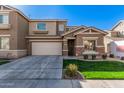 Attractive two-story home with a spacious driveway and a well-maintained front yard at 1421 E Hopkins Rd, Gilbert, AZ 85295