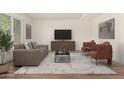 Stylish living room featuring modern furniture, neutral tones, and ample space at 4003 S Mill Ave, Tempe, AZ 85282