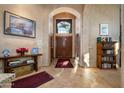 Inviting home foyer showcasing the architectural details and natural light at 7705 E Doubletree Ranch Rd # 29, Scottsdale, AZ 85258