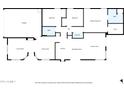 Floor plan showing a spacious layout with bedrooms, bathrooms, kitchen, living room, and garage at 21640 N 48Th St, Phoenix, AZ 85054