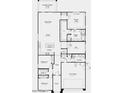 Detailed floor plan showcasing a spacious layout with a flex room and open-concept living area at 25132 N 171St Ln, Surprise, AZ 85387