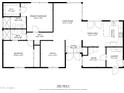 Detailed floor plan showcasing the layout of the home, including bedrooms, bathrooms, living spaces, and office at 4701 E Walatowa St, Phoenix, AZ 85044