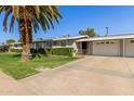 A single story home featuring a well maintained front yard and long driveway at 10750 W Abbott Ave, Sun City, AZ 85351