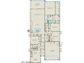 Detailed floorplan showcasing the layout of the home, including bedrooms, kitchen, and living spaces at 16735 W Whispering Wind Dr, Surprise, AZ 85387