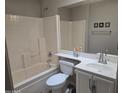 Full bathroom featuring a shower-tub combo and white vanity at 6001 E Southern Ave # 68, Mesa, AZ 85206