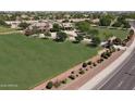 Sprawling estate with large lawn, mature trees, and privacy fencing at 2025 S Val Vista Dr, Gilbert, AZ 85295