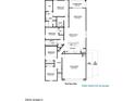 Detailed floor plan showcasing the layout of the home, including the bedrooms, bathrooms, and living areas at 2994 N 305Th Dr, Buckeye, AZ 85396