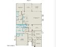 Detailed floor plan showcasing the layout of a single-story home with a kitchen and gathering room at 17614 W Rancho Dr, Litchfield Park, AZ 85340
