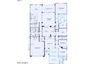 Detailed floor plan showcasing the layout of the house, including the kitchen, living areas, and bedrooms at 26161 S 225Th Way, Queen Creek, AZ 85142