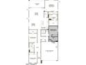 Detailed floor plan showcasing four bedrooms, three baths, open living, and two-car garage at 39980 W Anne Ln, Maricopa, AZ 85138