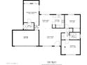 Detailed floor plan showcasing layout of bedrooms, bathrooms, kitchen, living areas, and garage at 1018 E Tonto Ln, Phoenix, AZ 85024