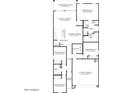 Detailed floor plan showcasing the layout of this home, including bedrooms, bathrooms, and living spaces at 5463 E Azara Dr, San Tan Valley, AZ 85140