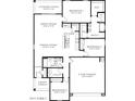 Detailed floor plan showcasing layout with bedrooms, bathrooms, kitchen, great room, and two-car garage at 1234 S Mullberry St, Florence, AZ 85132