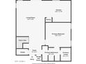 Layout of first floor, with living room, kitchen, primary bedroom, primary bathroom, foyer and pantry at 1361 W Roosevelt Ave, Coolidge, AZ 85128