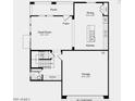 Functional floor plan featuring a spacious great room, dining area, kitchen, and garage at 14630 W Sand Hills Rd, Surprise, AZ 85387