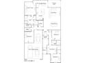 Detailed floorplan showing layout of bedrooms, bathrooms, kitchen, and living areas at 15053 W Gray Fox Trl, Surprise, AZ 85387