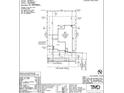 The site plan illustrates property lines, building setbacks, and the location of outdoor features and access points at 5206 W Top Hand Trl, Laveen, AZ 85339