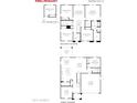 Floor plan showcasing first and second stories with bedrooms, bathrooms, kitchen, living spaces, and garage at 36923 W Santa Maria St St, Maricopa, AZ 85138