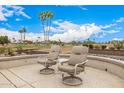 Relaxing patio overlooking the golf course, perfect for outdoor entertaining at 16210 W Desert Winds Dr, Surprise, AZ 85374