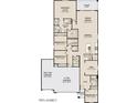 Detailed floor plan showcasing the layout of the home's bedrooms, kitchen, and living spaces at 4276 E Brook Lynn Pl, San Tan Valley, AZ 85140