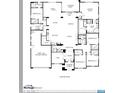 Detailed floor plan showcasing five bedrooms, a three-car tandem garage, and a large Primary suite at 4884 S Hemet St, Gilbert, AZ 85298