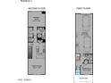 Detailed floor plan showcasing the layout of the first and second floors of the home at 2658 S Sulley Dr # 105, Gilbert, AZ 85295