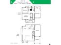 Detailed floor plan showcasing the layout of this 3-bedroom, 2.5-bath home, with 1,755 square feet at 16875 N 12Th St # 3, Phoenix, AZ 85022